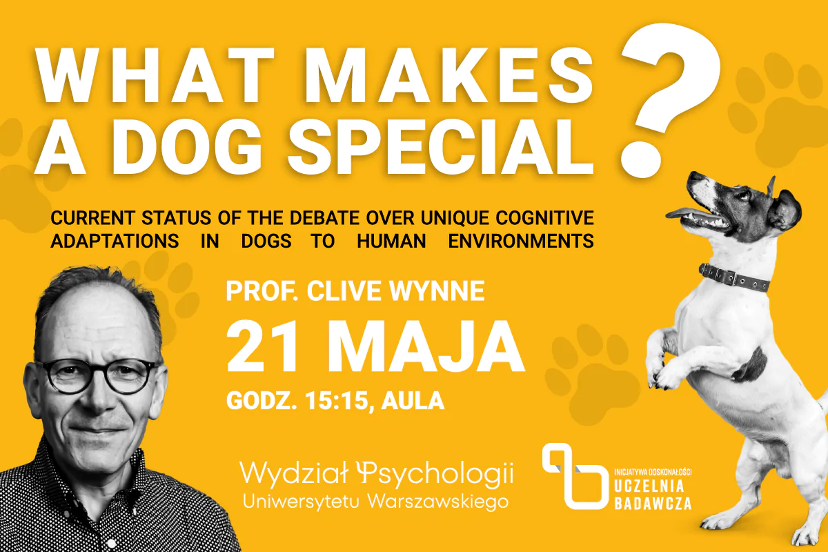 Wykład prof. Clive Wynne: "What Makes a Dog Special?"