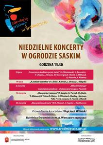Niedzielny koncert w Ogrodzie Saskim - Klasycznie i jazzowo