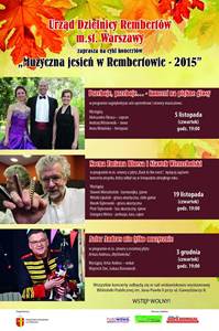 Muzyczna jesień w Rembertowie 2015 - Przeboje, przeboje… - koncert na piękne głosy