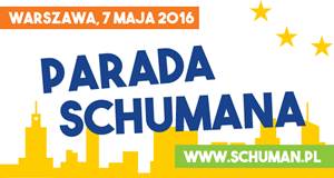 Miasteczko i Parada Schumana Na Dzień Europy