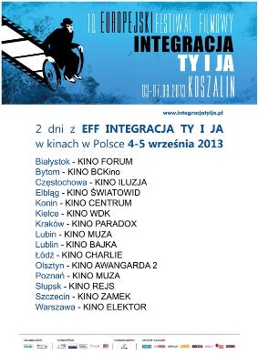 10. Europejski Festiwal Filmowy Integracja Ty i Ja - program 4.09