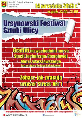 Ursynowski Festiwal Sztuki Ulicy - zobacz jak pracują artyści Street Art