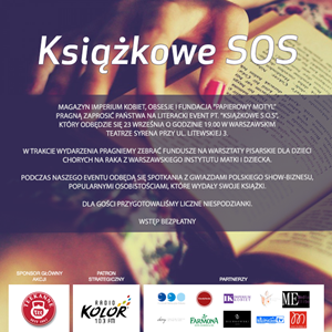 Książkowe S.O.S. - spotkanie z pisarzami, poetami i celebrytami