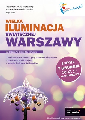 Wielka iluminacja świątecznej Warszawy 