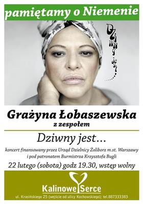 Koncert Grażyny Łobaszewskiej z zespołem "Dziwny jest..."