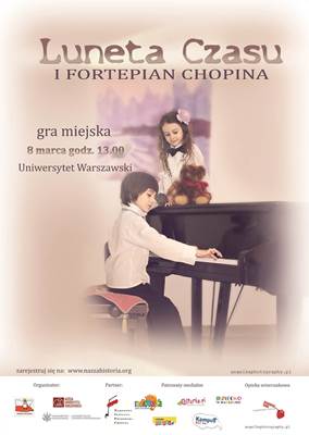 Gra miejska dla dzieci w wieku 5-11 lat "Luneta Czasu – I Fortepian Chopina"