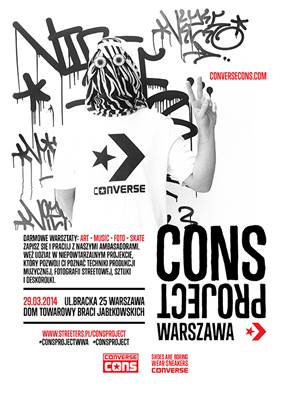 CONS Project Warszawa - warsztaty ART, MUSIC, FOTO, SKATE