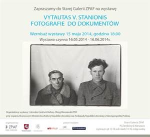 VYTAUTAS V. STANIONIS W STAREJ GALERII ZPAF "FOTOGRAFIE  DO DOKUMENTÓW" - Wernisaż wystawy