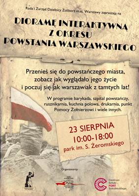Powstanie Warszawskie – diorama interaktywna na Żoliborzu 