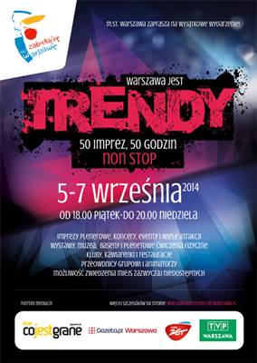 Festiwal Warszawa jest trendy - program na 5.09