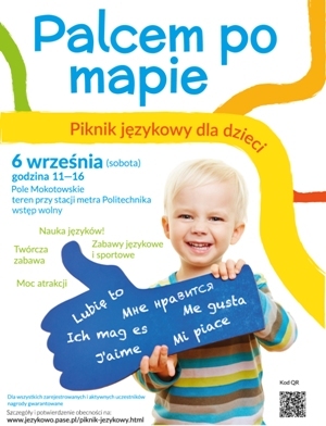 "Palcem po mapie", czyli piknik językowy dla dzieci na Polu Mokotowskim