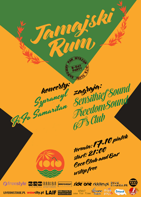 Jamajski Rum - Skromny Pan Myszon (6T’s Club) B-Day Party reggae, dancehall, ska & soul