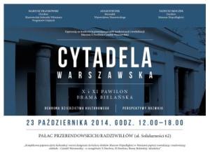 Konferencja "Cytadela Warszawska. Ochrona dziedzictwa kulturowego – perspektywy rozwoju"