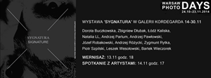 Wystawa SYGNATURA - w ramach WARSAW PHOTO DAYS 2014