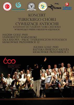 Koncert tureckiego Chóru Cywilizacji Antiochii