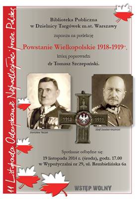 Prelekcja "Powstanie Wielkopolskie 1918-1919"