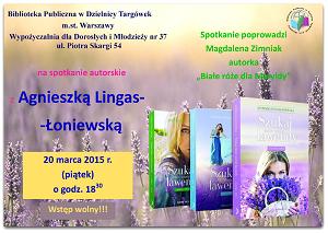 Spotkanie autorskie z Agnieszką Lingas-Łoniewską 