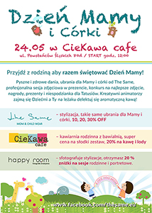 Dzień Mamy i Córki w Ciekawa Cafe - Szafa pełna ciuchów, pyszne jedzenie i sesja w prezencie dla Mamy