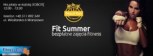 Plenerowe treningi FIT SUMMER x Beach Bar x Fitness Club S4