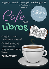 CAFE CON LIBROS - darmowa kawa w Wypożyczalni