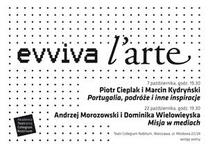 Evviva l'arte: Andrzej MOROZOWSKI i Dominika WIELOWIEYSKA - Misja w mediach