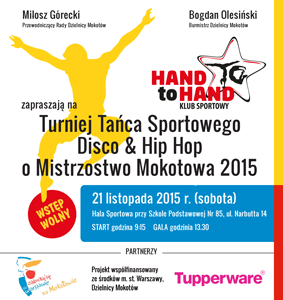 Turniej Tańca Sportowego HAND to HAND o Mistrzostwo Mokotowa 2015