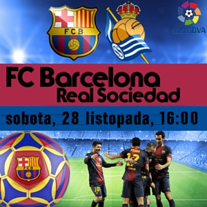 Transmisja meczu FC Barcelona - Real Sociedad	