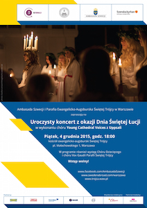 Uroczysty koncert z okazji Dnia Św. Łucji - szwedzkiego święta światła