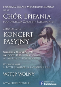 Koncert pasyjny Chóru EPIFANIA