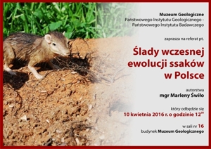 Referat pt. "Ślady wczesnej ewolucji ssaków w Polsce"