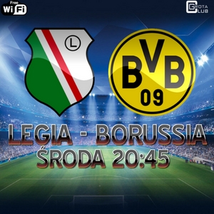 Transmisja meczu Legia Warszawa - Borussia Dortmund