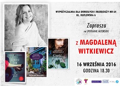 Spotkanie autorskie z Magdaleną Witkiewicz 