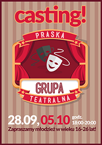 Casting - Praska Grupa Teatralna (wiek 16-26) 
