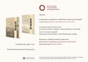 Promocja nowych publikacji z  serii Biblioteka Świadectw Zagłady