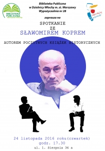 Spotkanie autorskie ze Sławomirem Koprem