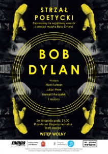 Strzał poetycki – wieczór z poezją i muzyką Boba Dylana 