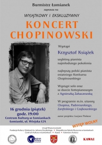 Koncert Chopinowski pod patronatem Burmistrza Łomianek