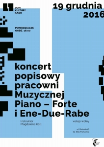 Cicha noc – koncert popisowy uczniów pracowni Muzycznej Piano – Forte i uczestników warsztatów muzycznych Ene-Due-Rabe