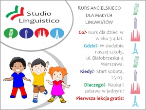 Kurs angielskiego dla małych lingwistów