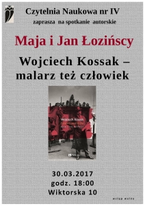 Spotkanie autorskie z Mają i Janem Łozińskimi pt.: "Wojciech Kossak - malarz też człowiek"