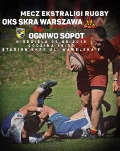 Mecz rugby Ekstraliga Skra Warszawa vs Ogniwo Sopot