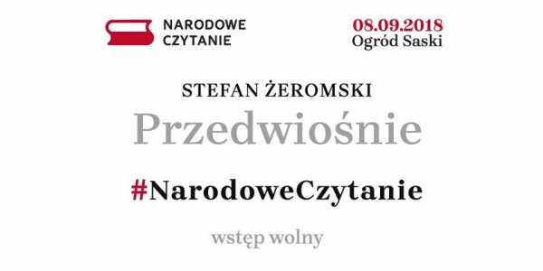 Narodowe Czytanie „Przedwiośnia” w Ogrodzie Saskim w Warszawie