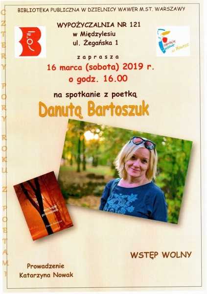 Spotkanie z poetką Danutą Bartoszuk