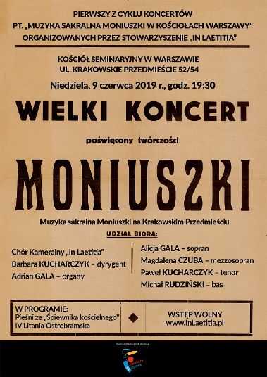 Wielki koncert poświęcony muzyce Moniuszki