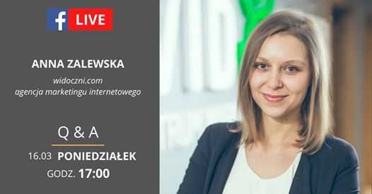 Skuteczny marketing internetowy - LIVE z Anną Zalewską