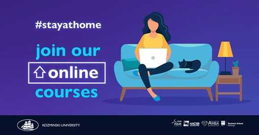 Stay at home and join our online courses in English!