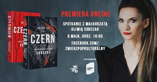 Spotkanie online z Małgorzatą Oliwią Sobczak. Premiera Czerni