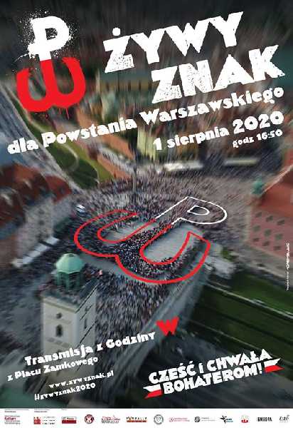 Żywy Znak dla Powstania Warszawskiego 2020