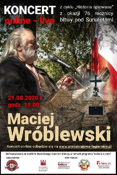Historia Śpiewana - koncert online: Maciej Wróblewski
