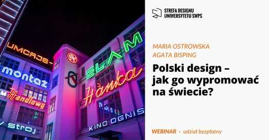Polski design – jak go wypromować na świecie? – webinar